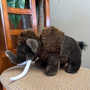 Plush Woolly Mammoth Plushie Stuff Animal Ice Age Prehistoric Dinosaur Extinct